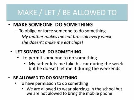 Be allowed to exercises