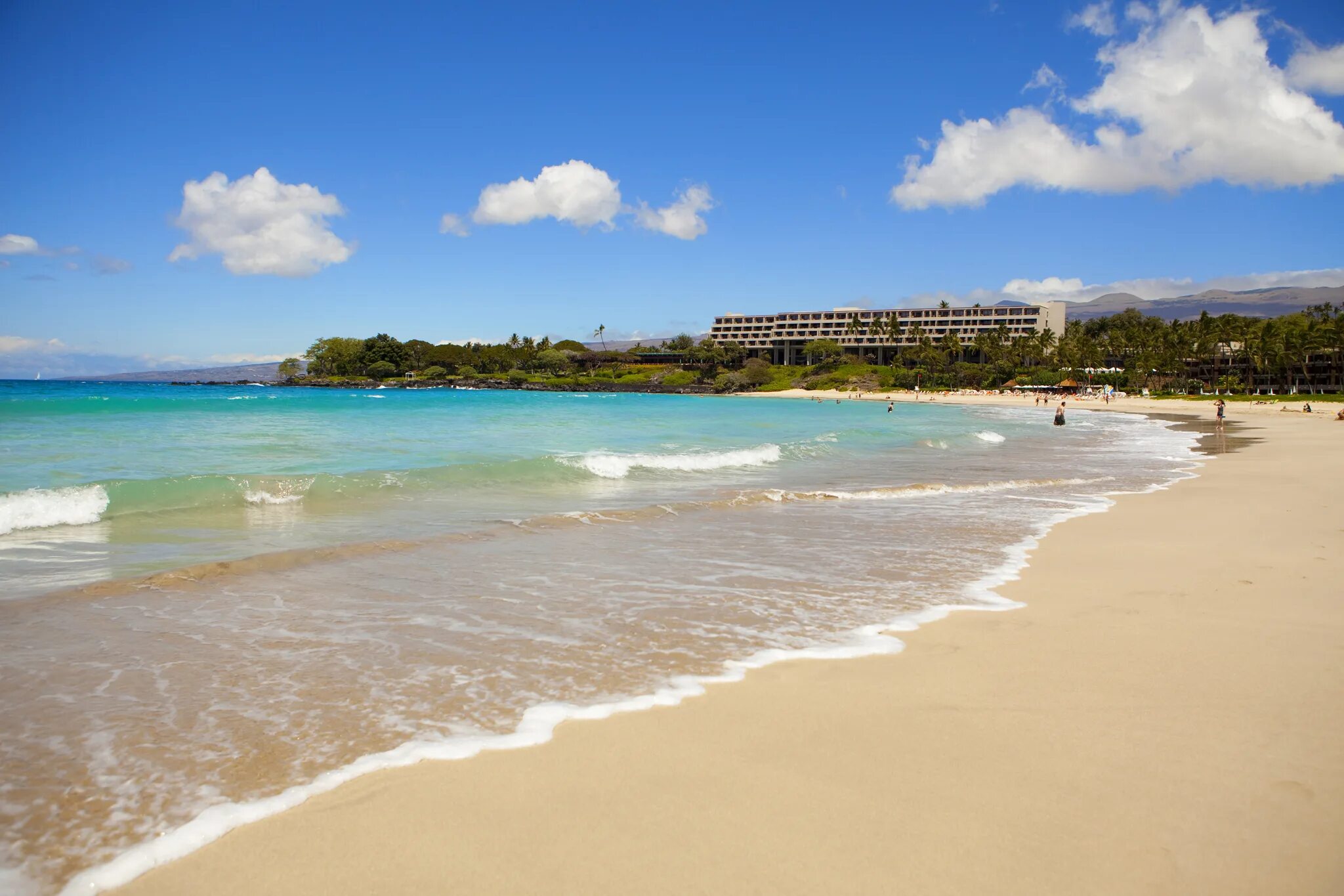 Mauna Kea Beach, Hawaii, USA. Каунаоа. Пляж в Америке. Самый лучший пляж Америке.