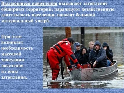 Наводнения виды наводнений и их причины