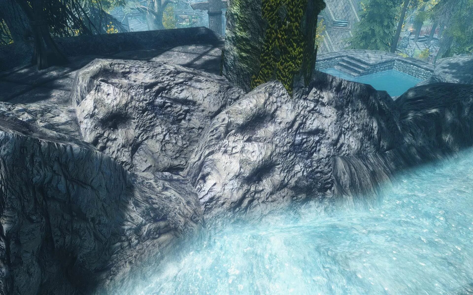 Parallax mod. Горы параллакс. параллакс текстуры. skyrim parallax. параллакс в играх.