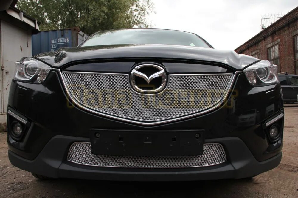 Защита радиатора Mazda CX-5 2012-2014 chrome верх PREMIUM купить с доставкой по 