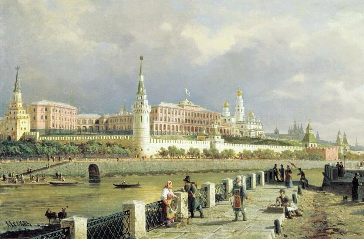 Большая москва какой век. Кремль Москва 19 век. Белокаменный Кремль Васнецов. Белый Кремль Москва.