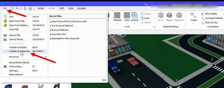 Как опубликовывать в роблоксе