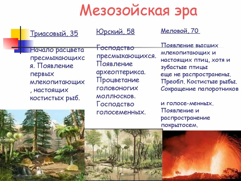 Мезозойское время. Мезозойская Эра Триас таблица. Характеристика эры мезозой. Триасовый Юрский и меловой периоды таблица. Мезозой Юрский период таблица.