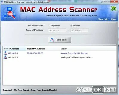 Find mac address