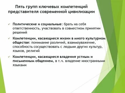 Компетенция представителям