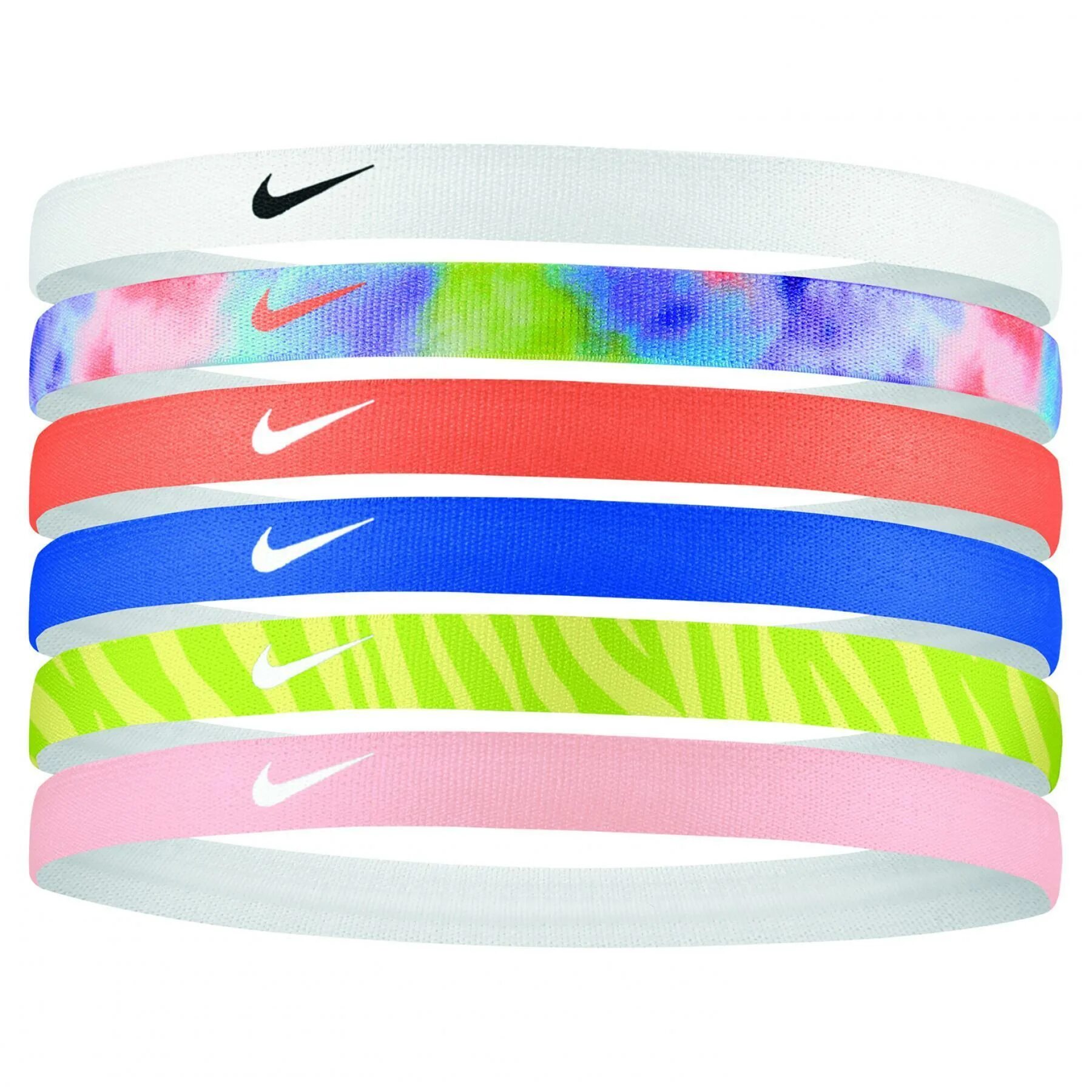 Nike Headbands 6-Pack. Nike Printed Headbands. Nike Elastic Hairbands. Nike Tipped Headband 6pk - Multicolor. Резинка найк