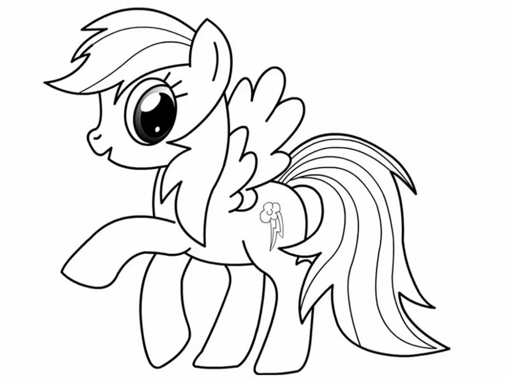 Детские раскраски. Раск 4. Раскраски. Раскраскаидля малышей. Понивиль раскраска флаттершай.