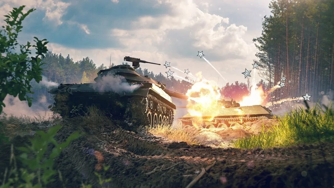 Https worldoftanks. T14 WOT Blitz. Обои танки. Танки на рабочий стол.