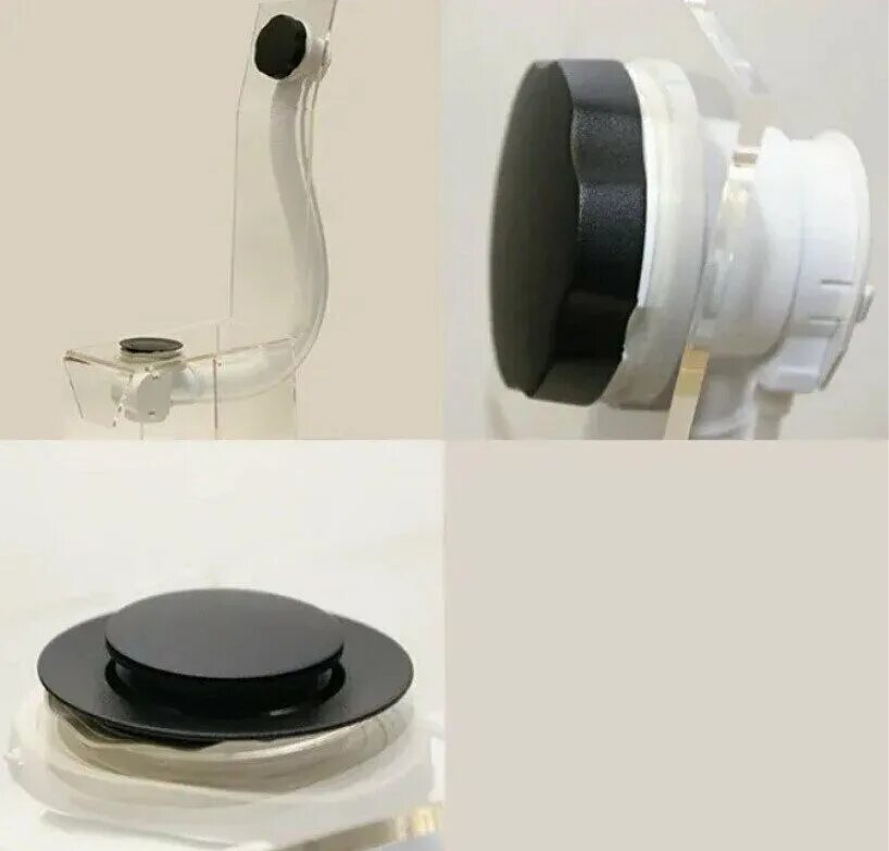 перелив для ванной черный