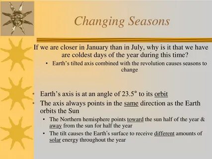 Changing seasons