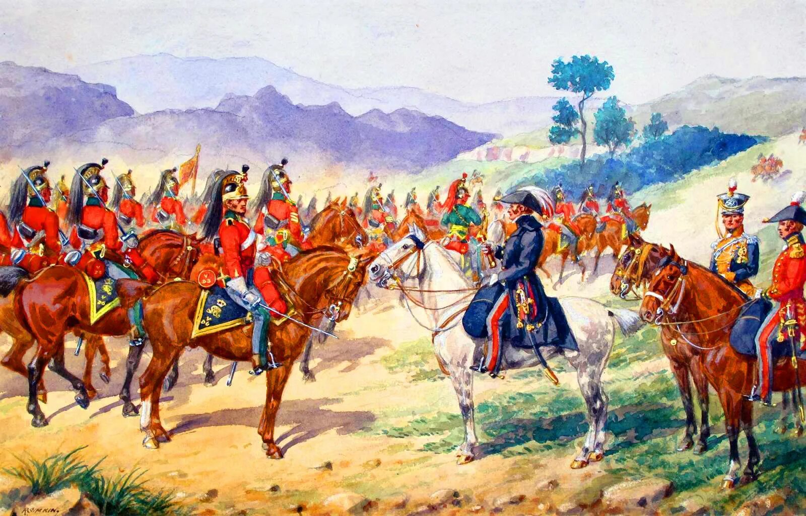 Легкая кавалерия франции 5 букв. Британский Драгун 1812. Британские драгуны 1812 года. Битва при Саламанке 1812. Униформа Испании Наполеоника 1812.