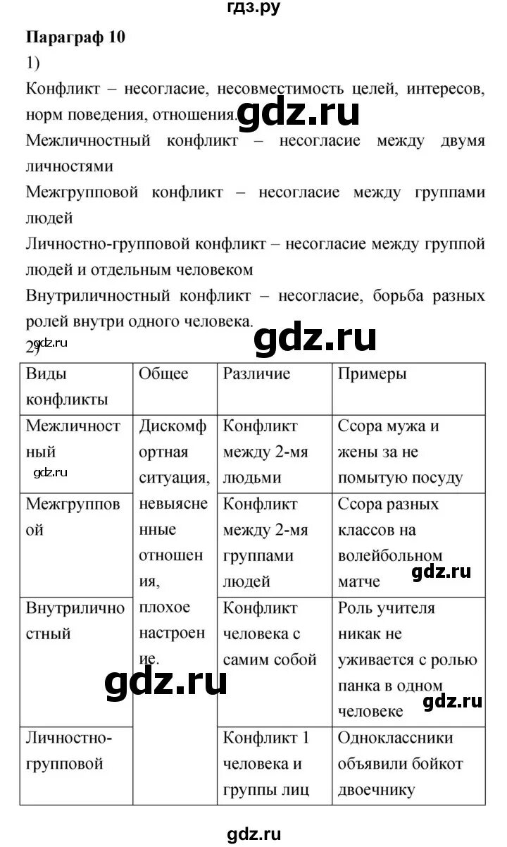 Обществознание 6 класс параграф 13 выполняем задания