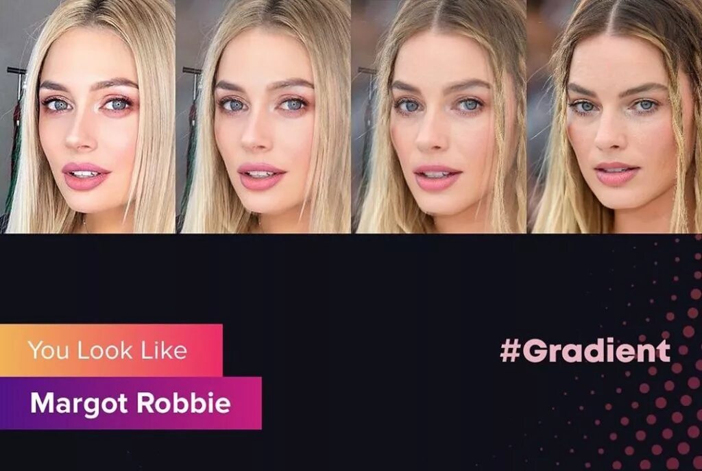 Gradient приложение. Приложение со знаменитостями. Приложение со знаменитостями. На кого похож приложение. Приложение со знаменитостями.