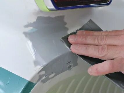 Наносим шпаклевку на акриловый грунт