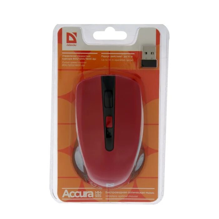 Defender mm 935. Мышь Defender Accura mm-935. Мышь Defender Accura mm-935 USB. Defender Accura mm-935 Red. Мышь беспроводная Defender w Accura mm-935 черный,4кнопки,800-1600dpi.