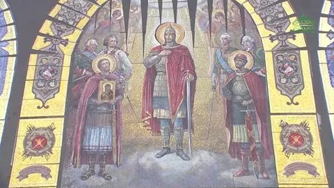 Мозаика в храме вооруженных сил