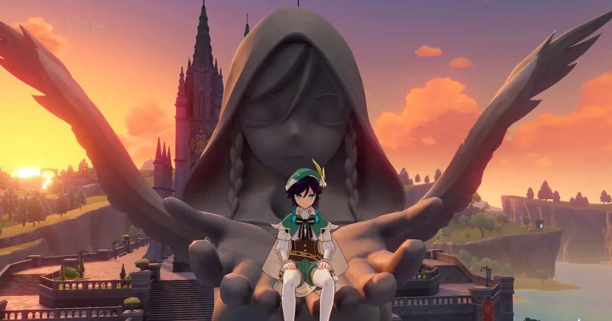 Статуя геншин импакт. Статуя геншин импакт. Мондштадт геншин импакт. Статуя архонта геншин импакт. Статуя венти геншин.