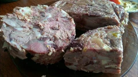 Как прессовать мясо голов