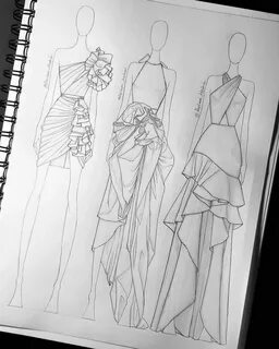 дизайн одежды рисунки карандашом для начинающих.