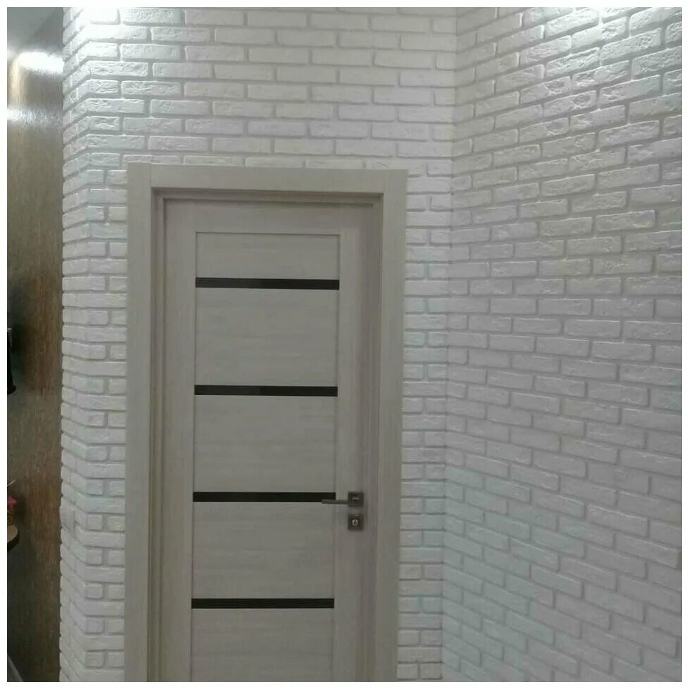 Двери под кирпич. Прихожая лофт венге 80276359. 1 g. Отделка дверей кирпичиками. Отделка стен кирпичиками декоративными.