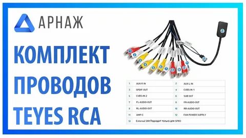 Rca для магнитолы teyes