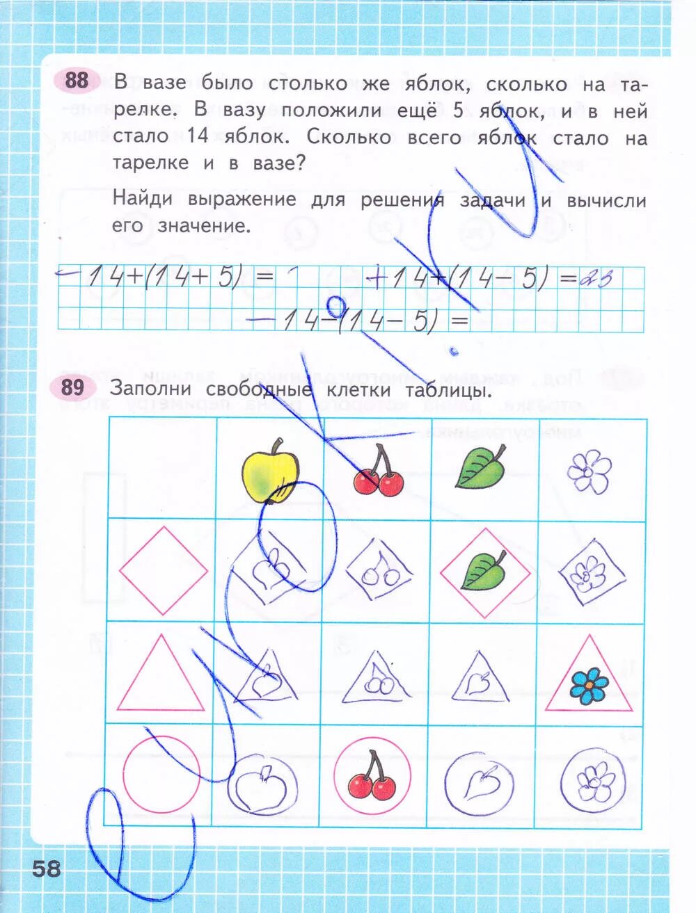 Математика 2 класс тпо стр 58