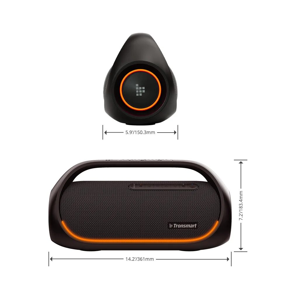 Bang 60. Tronsmart Bang 60 Вт. Tronsmart портативная колонка Tronsmart Bang 60w. Tronsmart Bang 60 Вт и Mini. Tronsmart портативная колонка Tronsmart Bang 60w Порты входа.