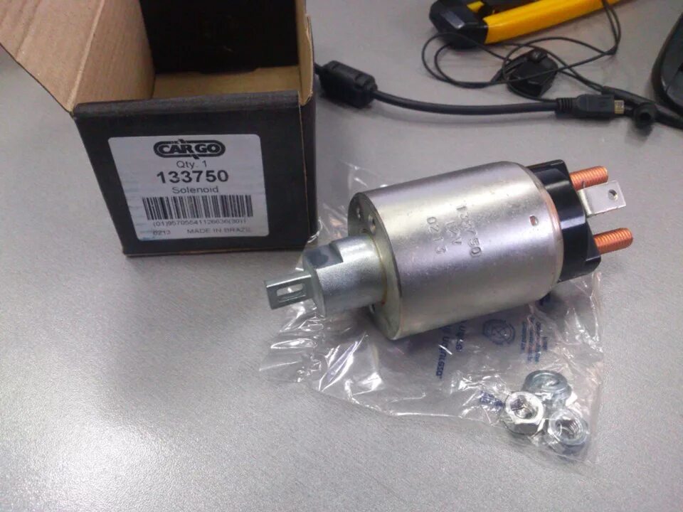 Втягивающее реле стартера ниссан террано Втягивающее реле стартера TD27 QD32. 12/24V Nissan. новое купить во Владивостоке