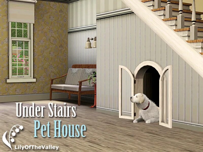 Симс 4 мод двери. Будка для собак sims 4. симс 4 будка для собаки. вольер для собаки в симс 4. вольер для собаки под лестницей.