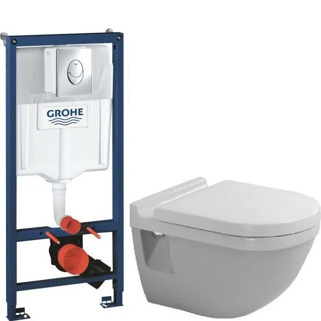 38721001 Инсталляция Grohe. Инсталляция Grohe Rapid. Grohe Rapid SL [38721001]. Подвесной унитаз Duravit Starck 3 2200090000.