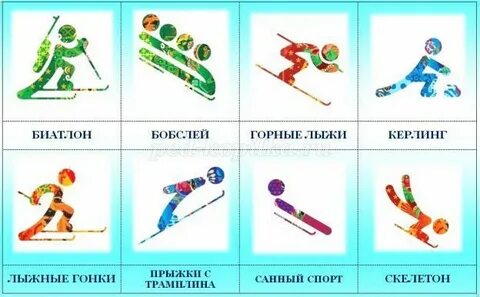 Дидактическая игра зимние виды спорта