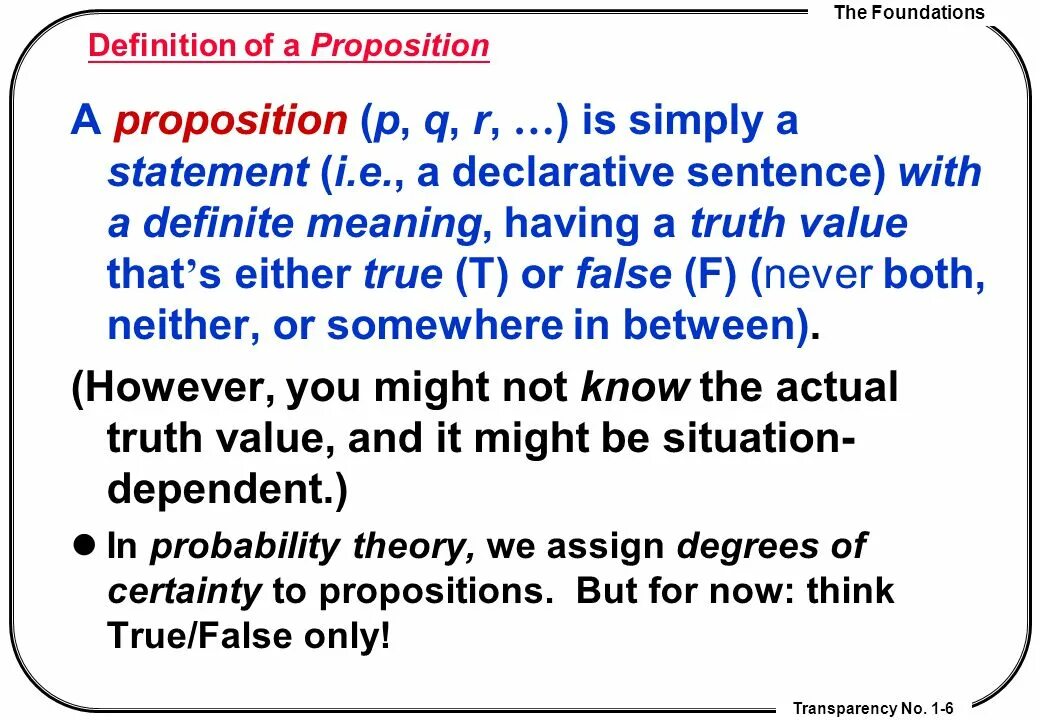 Am trying to define the. Define propositions in the sentences. otto jespersen defenition of the sentence.