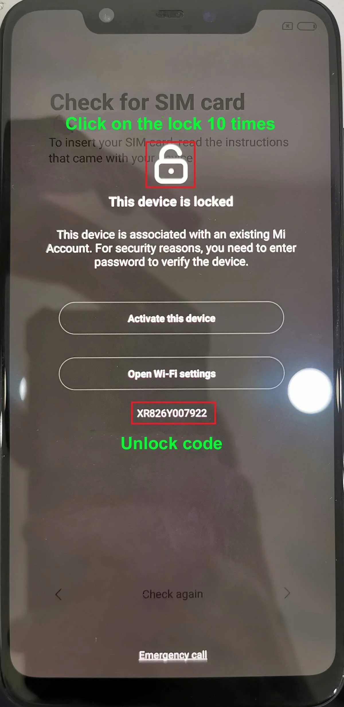 Коды locked