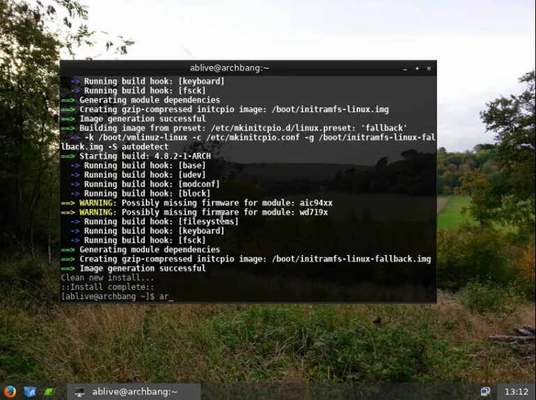 Mkfs linux. Mkfs linux команда. cfdisk archlinux. archbang. archbang 22.