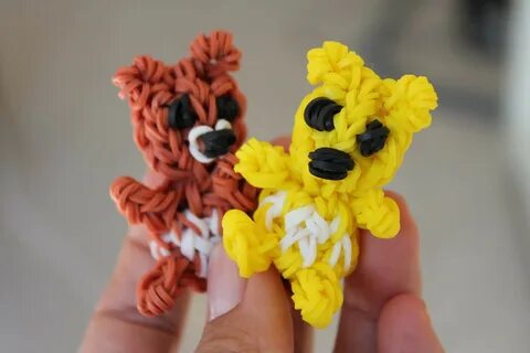 Фигурки животных из резиночек