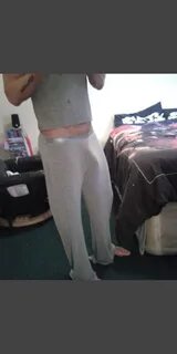 Huge sweatpants bulge