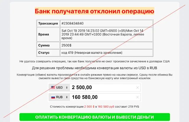 Почему транзакция отклонена. Почему транзакция отклонена