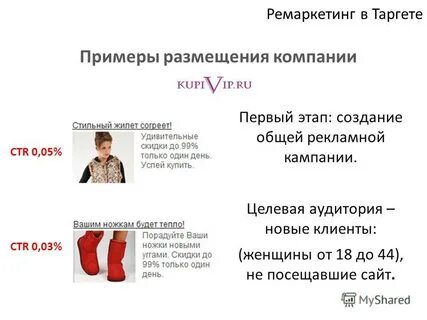 Ремаркетинг примеры