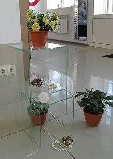 Стеклянные полки для цветов