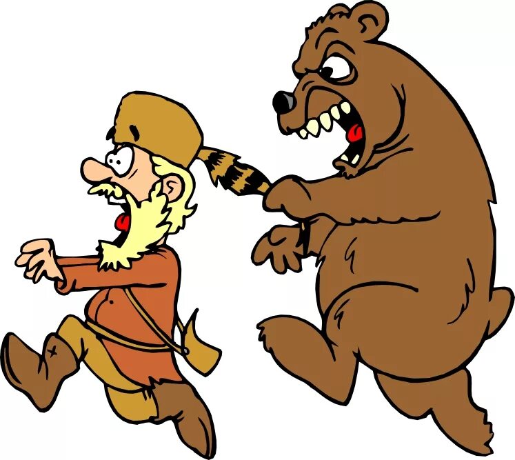 Мужик гонится. Медведь бежит за человеком. Человек убегает от медведя. Медведь гонится за человеком. Охотник убегает от медведя.