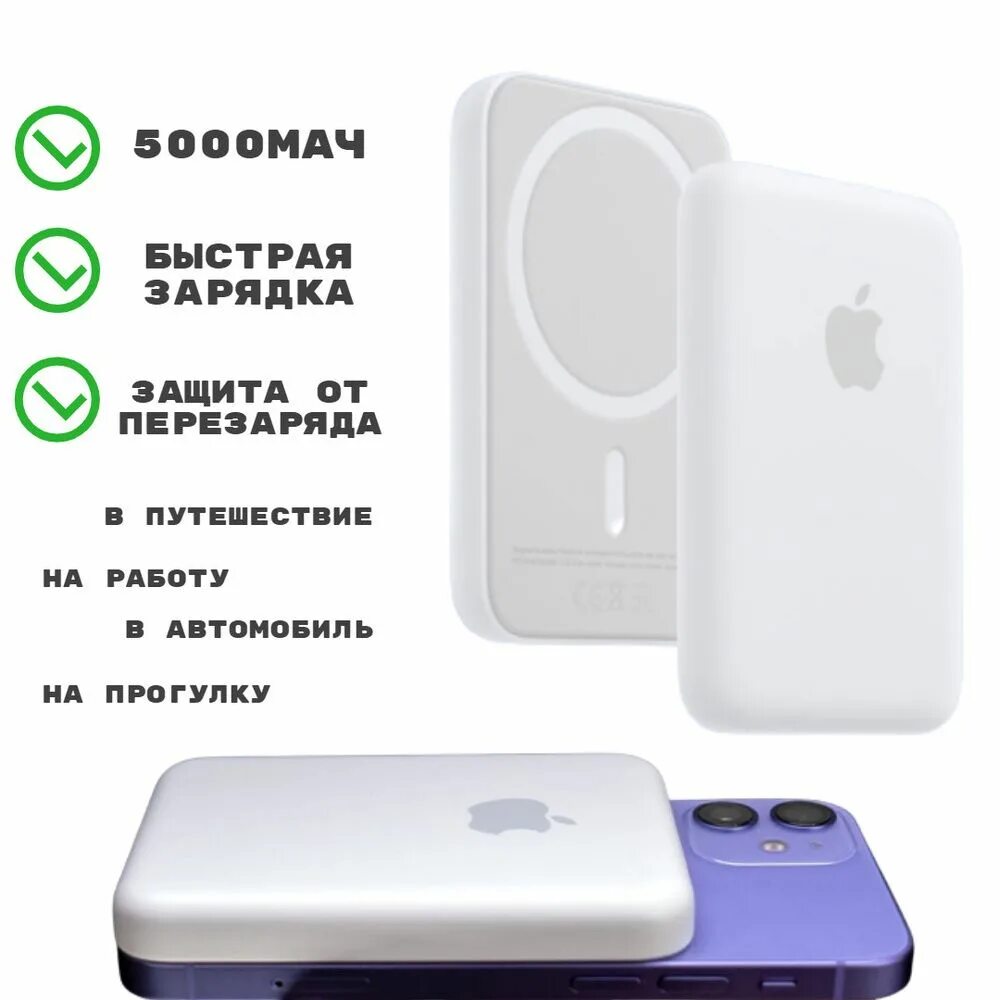 Беспроводной пауэрбанк для айфон. MAGSAFE внешний аккумулятор для iphone. Power Bank iphone Battery Pack Magnetic беспроводной белый. Внешний аккумулятор MAGSAFE зарядка.