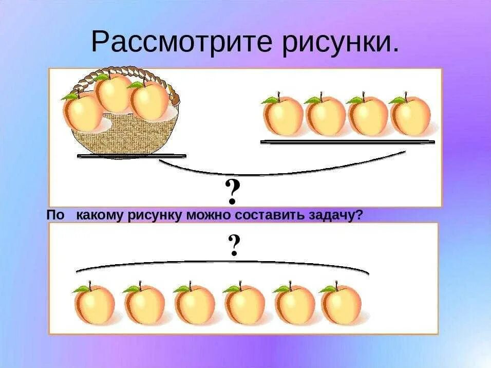 Составление задач по рисунку. Составьте задачу по рисунку. Составления задач по математике в подготовительной группе. Составление задач по рисунку 1 класс.