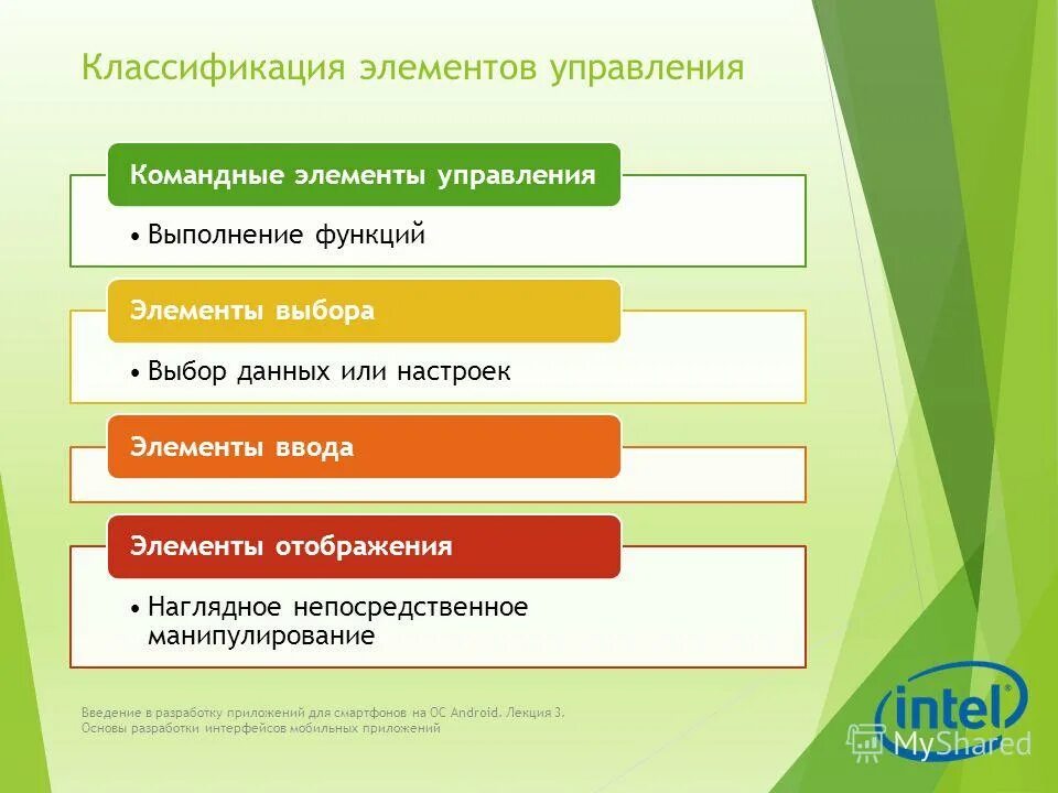 Элемент управления предназначенный для выполнения. Элементы интерфейса мобильного приложения. Элементы управления мобильного приложения. Разработка мобильных приложений Введение. Классификация элементов интерфейса.