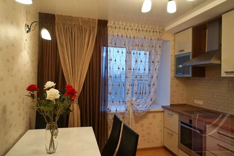 Тюль на одну сторону для кухни фото