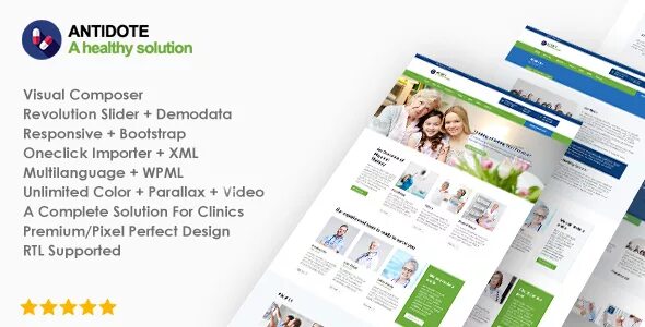 Visual Health solutions. Theme Clinic. Организация Хэлфи-Солушенс. Кодирование premium clinic com