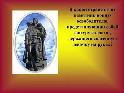 В какой стране известный памятник воину освободителю
