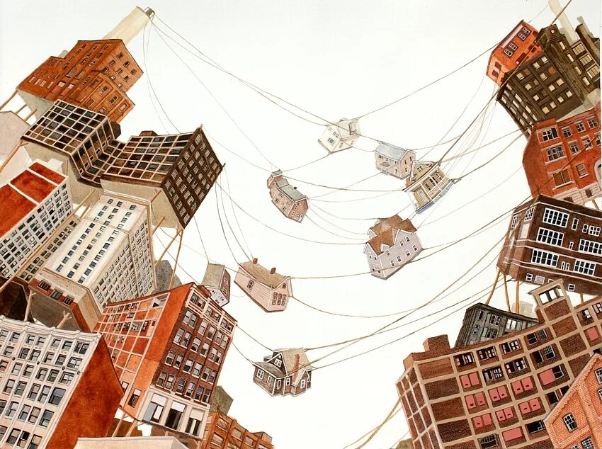 чарльз лэндри креативный город. креативный кластер. креативная городская идея. концепция креативного города. иллюстрации eiko ojala.