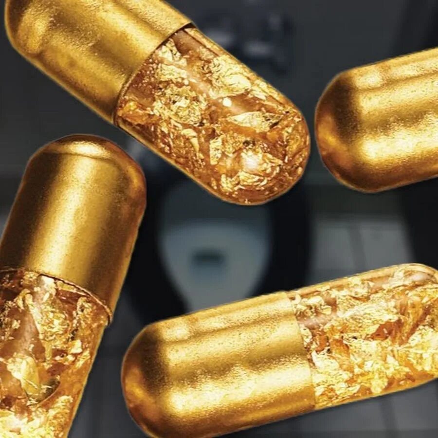 Какое золото внутри. Золото в фармакологии. Лекарства с золотом. Капсулы с золотом. Золотая таблетка.