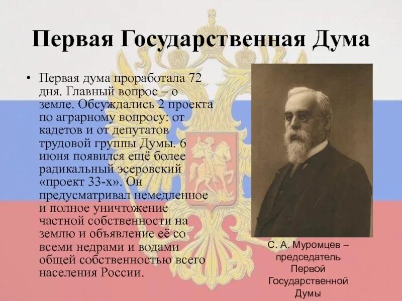 Председатель первой государственной Думы. 1 Дума Российской империи. Первый председатель Госдумы 1906. Государственная Дума Российской империи 1906 год.